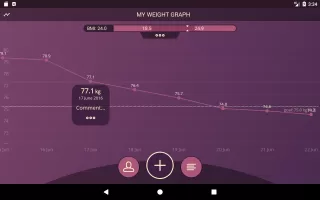 Handy Weight Loss Tracker, BMI