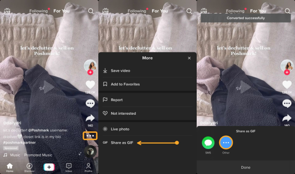 How to Make a GIF from  TikTok Video？