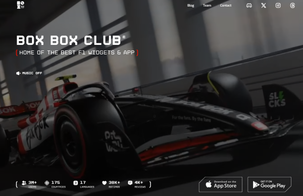 Box Box Club: Formula Widgets