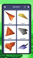 Origami aircraft, paper