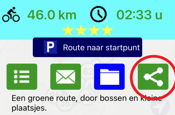 Fietsknoop biking and hiking