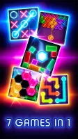 Tic Tac Toe Glow: 2 Players