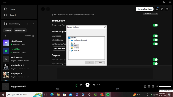 How to add local files to your Spotify?