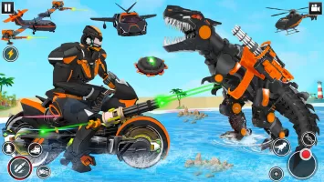 Dino Robot: Car Transform Game