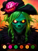 Halloween Witch Coloring Games