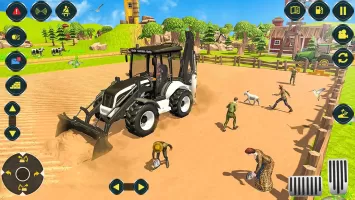 Village Excavator JCB Games