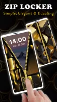 Gold Zip Locker