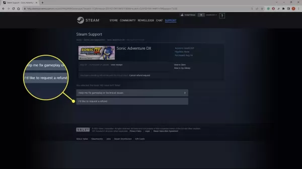 How to refund a game on steam?