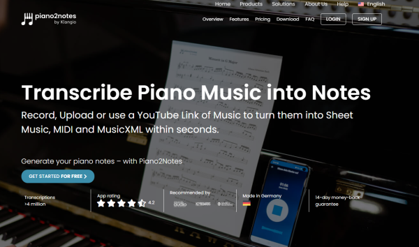 Piano2Notes - Notes from Piano