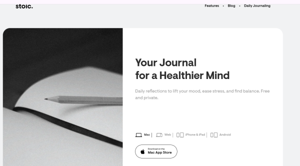 stoic journal & mental health