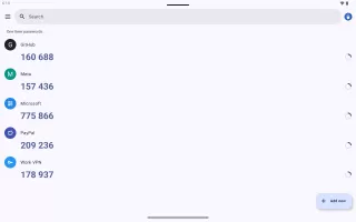 My Passwords
