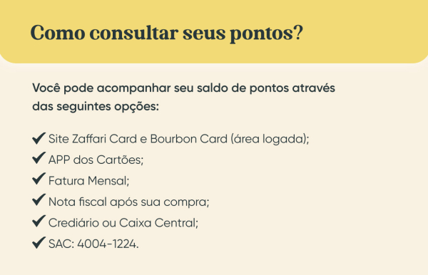 Cartões Zaffari Bourbon Cestto