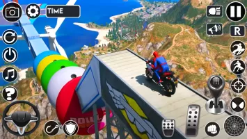 Superhero Tricky Bike Stunt