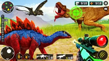 Wild Dinosaur Hunting Gun Game