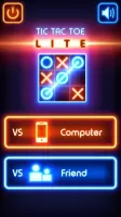 Tic Tac Toe glow - Puzzle Game