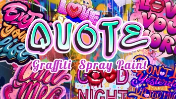 Graffiti Quote Color by number