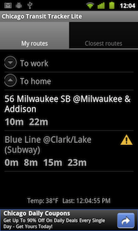 Chicago Transit Tracker Lite