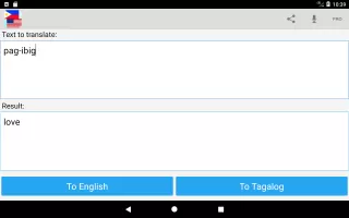 Tagalog English Translator