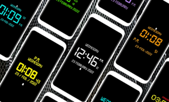 Lock Screen Clock Widget
