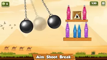 Bottle Shooter Slingshot Game