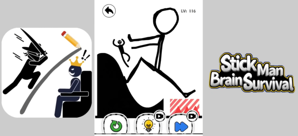 Save Stickman: Brain Draw Line
