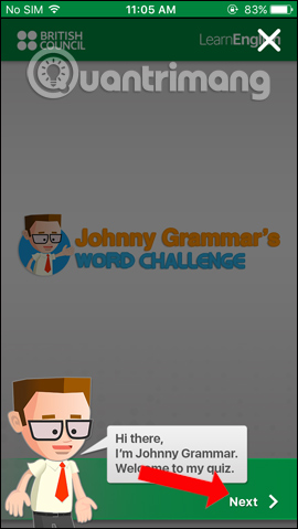 Johnny Grammar’s Word Challenge