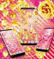 Pink rose gold live wallpaper