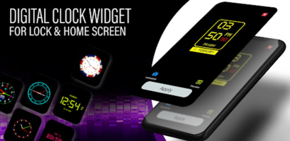 Lock Screen Clock Widget