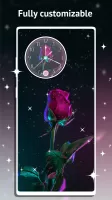 Rose Clock Live Wallpaper