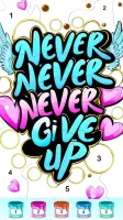 Graffiti Quote Color by number