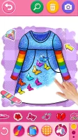 Glitter Dress Coloring Game