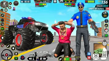 Police Monster Truck Car Games