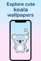 Cute Blue Koala Wallpaper HD