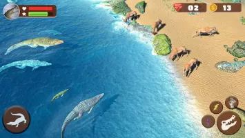 Wild Crocodile Family Sim Game