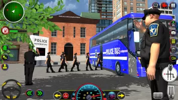 Police Bus Driving Game 3D