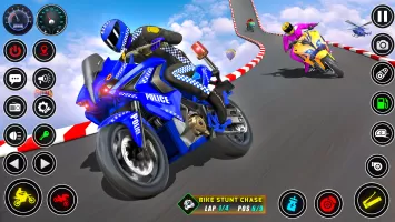 Police bike Stunt Bike Racing