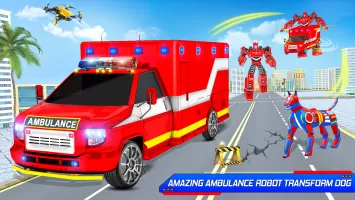 Ambulance Dog Robot Mech Wars