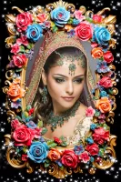 Rose Flower  Photo Frame