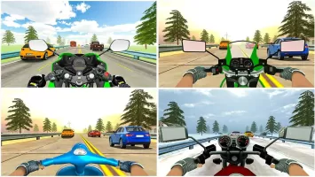 VR Highway Traffic Bike Racer