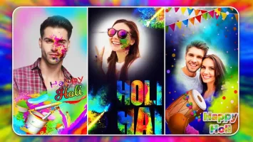 Happy Holi Photo Frame 2025