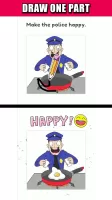 Draw Happy Police - Draw Games