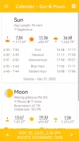 Calendar - Sun & Moon