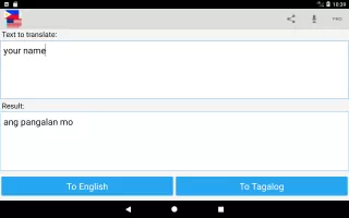Tagalog English Translator
