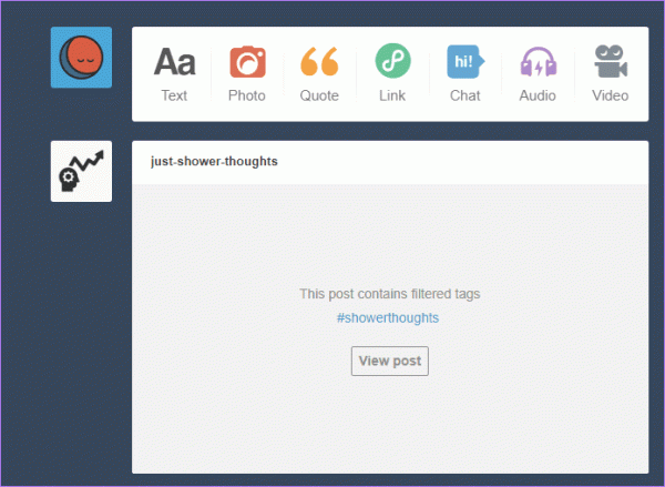 How to block tags and filter posts on Tumblr?