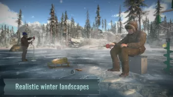 Ice fishing game. Catch bass.