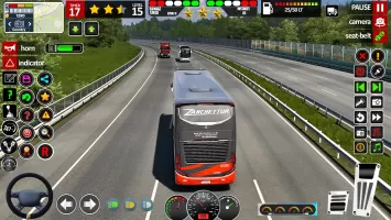 US Bus driving bus Driver 3D