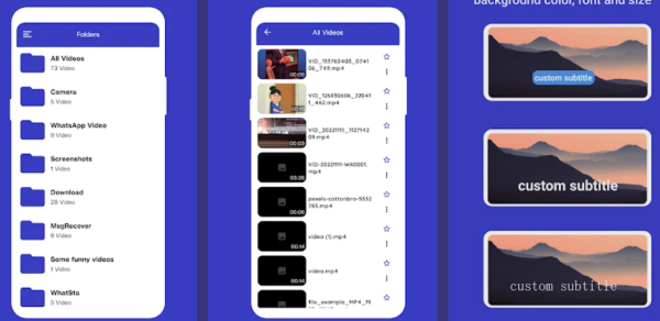 Video Player Subtitle Support