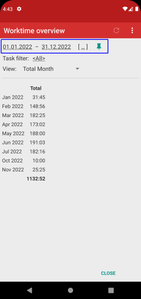 Time Recording - Timesheet App