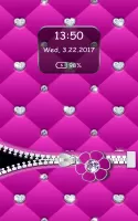 Diamond Zipper Lock Screen