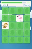 Animals memory game for kids